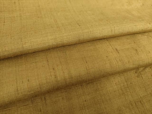 平和屋着物●上質な紬 桑茶色 正絹 逸品 DABF7273ps