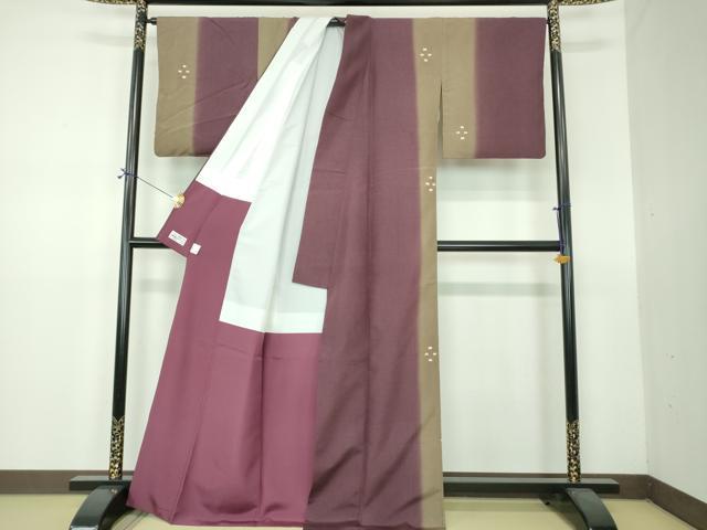 平和屋着物●上質な紬 絞り 花間道 やまと誂製 正絹 逸品 DABF7387ps