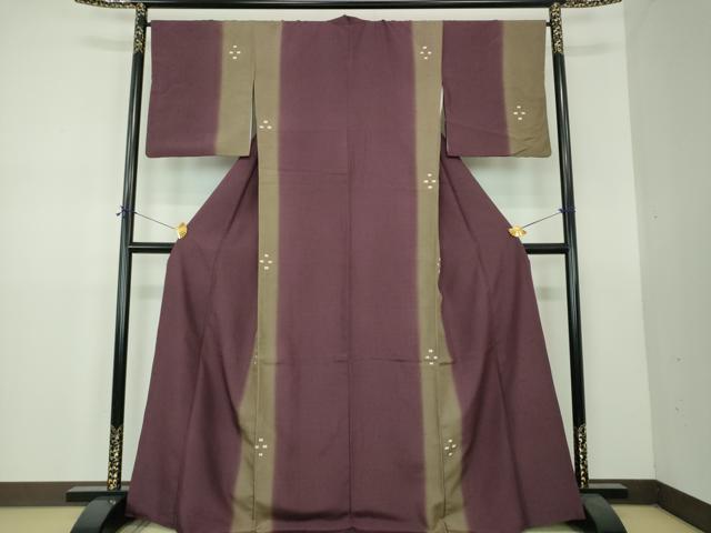 平和屋着物●上質な紬 絞り 花間道 やまと誂製 正絹 逸品 DABF7387ps