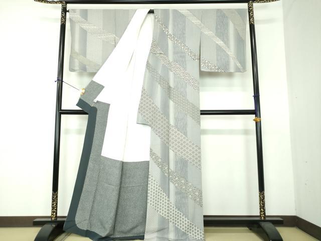 平和屋着物●伝統工芸士 水谷滉 江戸小紋 訪問着 吉祥間道 ますいわ屋扱い 正絹 逸品 DABF7388ps