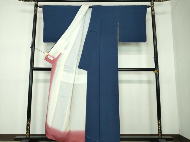 平和屋着物●重要無形文化財 人間国宝 中村勇二郎 江戸小紋 古代菊 やまと誂製 正絹 逸品 未使用 DABF7491ps