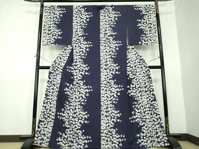 平和屋着物●上質な小紋 辻が花 正絹 逸品 未使用 DABF7527ps
