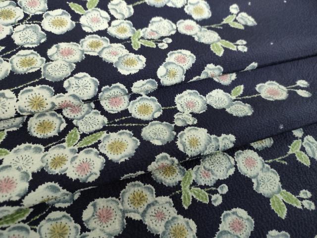 平和屋着物●上質な小紋 辻が花 正絹 逸品 未使用 DABF7527ps