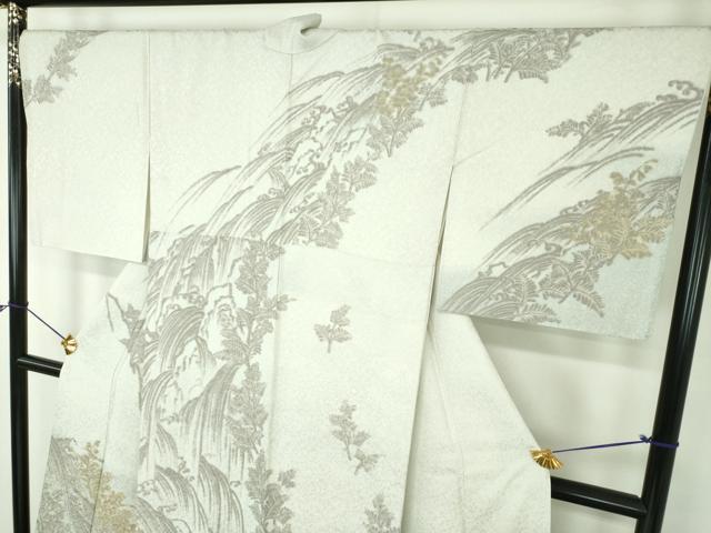 平和屋着物●訪問着 立波花文 滝 暈し染め 正絹 逸品 DABF7528ps