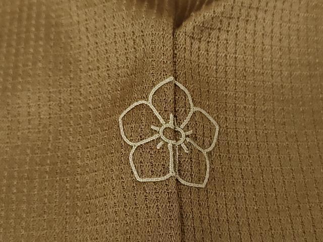 平和屋着物●訪問着 作家物 駒刺繍 手描き 色紙花丸文 正絹 逸品 DABF7723ps