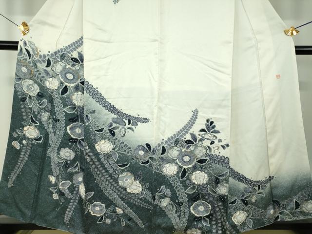 平和屋着物●訪問着 作家物 絞り 辻が花 暈し染め 金彩 正絹 逸品 DABF7726ps
