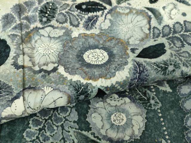 平和屋着物●訪問着 作家物 絞り 辻が花 暈し染め 金彩 正絹 逸品 DABF7726ps