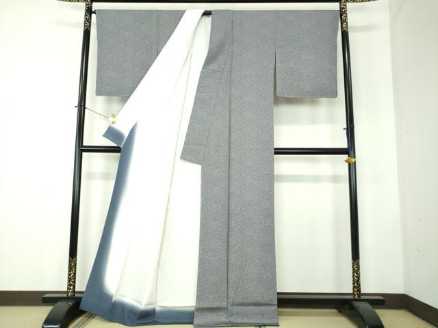 平和屋着物●江戸小紋 群れ鶴 正絹 逸品 DABF7728ps