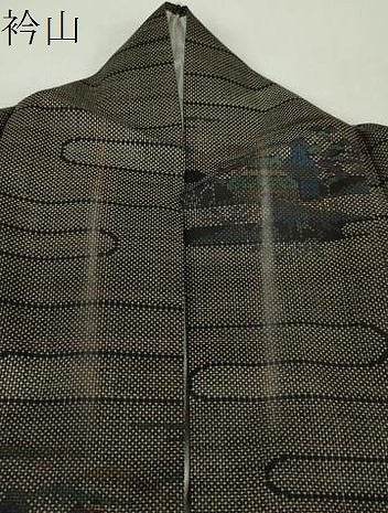平和屋着物●本場大島紬 7マルキ 風景文 正絹 逸品 DABF7731ps