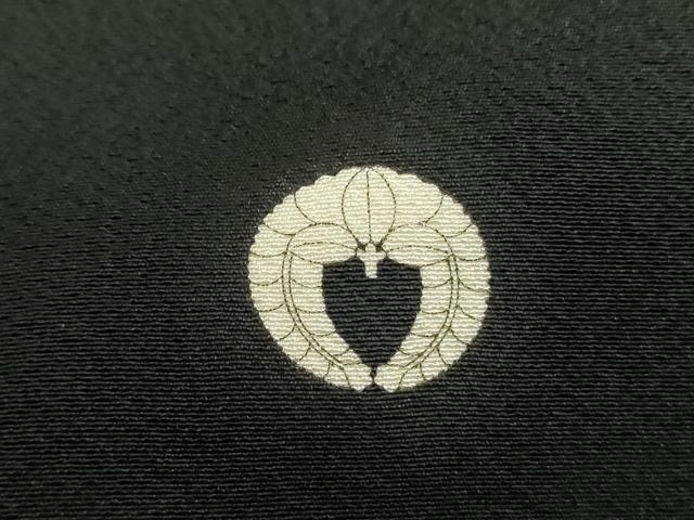 平和屋着物●金彩友禅 卓越技能者・名工・和田光正 黒留袖 枝梅 渡橋風景花文 金銀彩 正絹 逸品 DABF7753ps