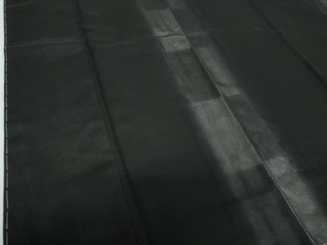 平和屋着物●訪問着 袷 宝尽くし間道 黒地 正絹 逸品 未使用 DABF7761ps