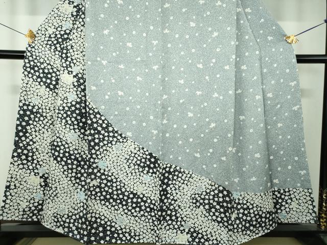 平和屋着物●訪問着 絞り 辻が花 舞楓 正絹 逸品 DABF7765ps