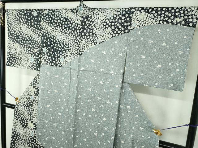 平和屋着物●訪問着 絞り 辻が花 舞楓 正絹 逸品 DABF7765ps