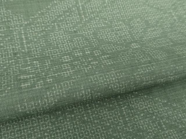 平和屋着物●結城紬 100亀甲 渡橋風景花文 正絹 逸品 DABF7788ps