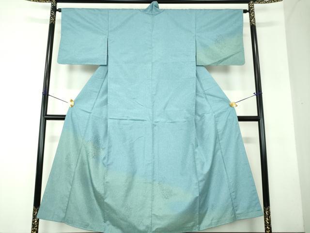 平和屋着物●本場染大島紬 訪問着 樹林シルエット 正絹 逸品 DABF7789ps