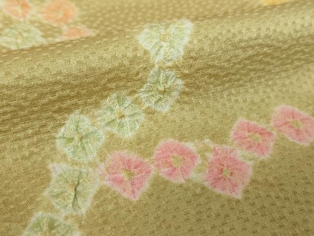 平和屋着物●訪問着 総絞り 雲文 正絹 逸品 未使用 DABF7792ps