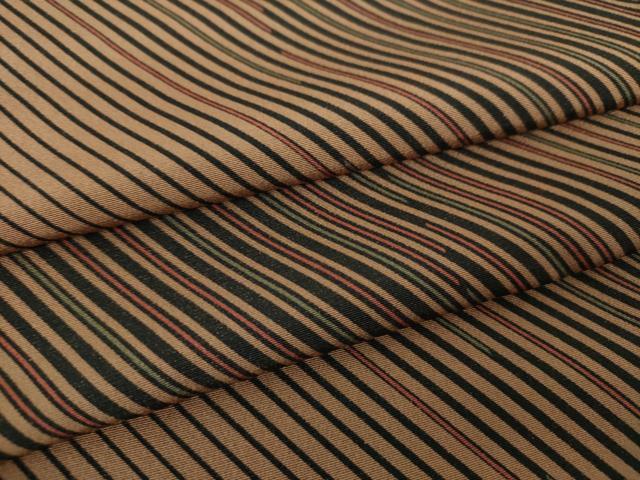平和屋着物●上質な小紋 斜縞 正絹 逸品 DABF7806ps