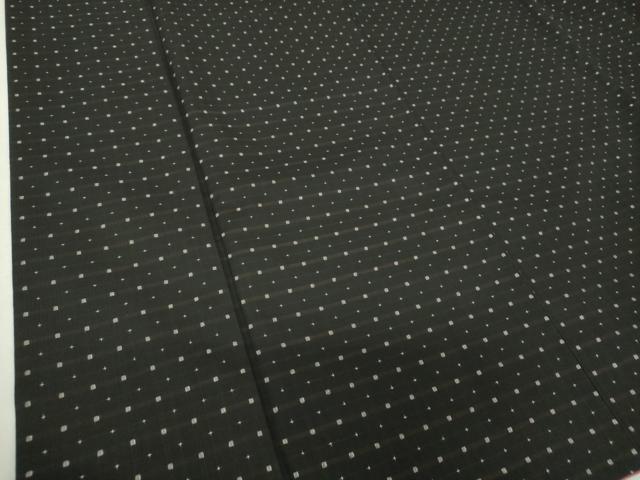平和屋着物●本場大島紬 絣格子 正絹 逸品 DABF7809ps