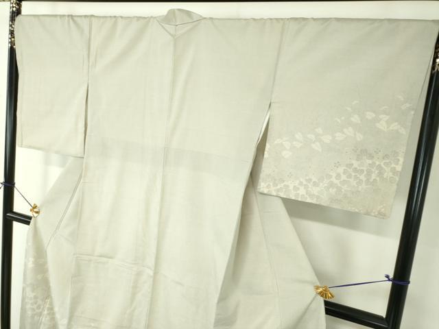 平和屋着物●本塩沢 訪問着 草花文 正絹 逸品 DABF7810ps