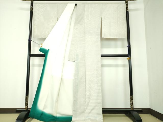 平和屋着物●本塩沢 110亀甲 吉祥文様 正絹 逸品 DABF7824ps