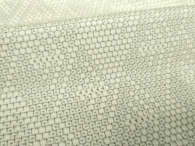 平和屋着物●本塩沢 110亀甲 吉祥文様 正絹 逸品 DABF7824ps