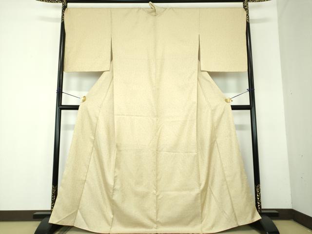 平和屋着物●上質なお召 抽象文様 正絹 逸品 DABF7826ps