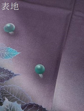 平和屋着物●訪問着 手描き 丸文 落ち葉 暈し染め 金銀彩 正絹 逸品 DABF7830ps