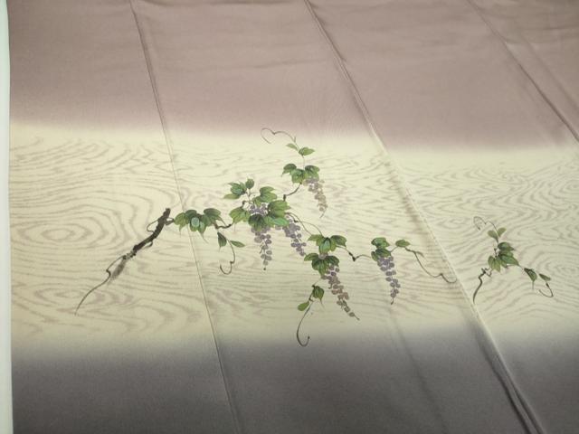 平和屋着物●豪華色留袖 作家物 手描き 葡萄蔦の葉文 暈し染め 正絹 逸品 DABF7831ps