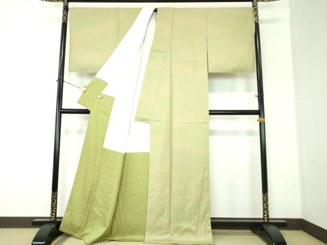 平和屋着物●上質な小紋 鮫小紋柄 暈し染め 正絹 逸品 未使用 DABF7841ps
