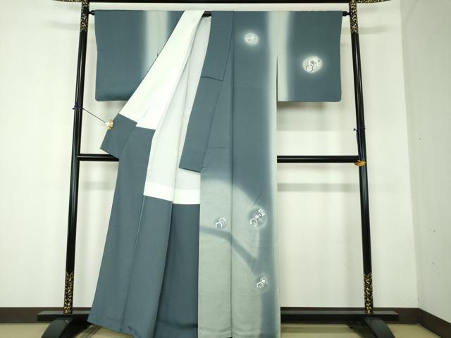 平和屋着物●訪問着 亀甲花文 暈し染め 正絹 逸品 未使用 DABF7845ps