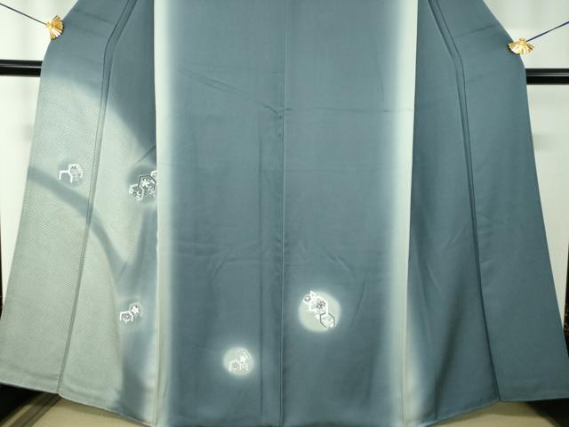 平和屋着物●訪問着 亀甲花文 暈し染め 正絹 逸品 未使用 DABF7845ps