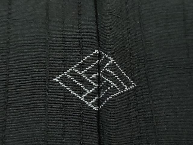 平和屋着物●訪問着 刺繍 桜楓 黒地 銀彩 正絹 逸品 DABF7857ps