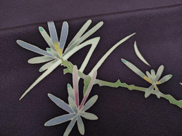 平和屋着物●本加賀友禅作家 松島由美 訪問着 カラー 枝花文 正絹 逸品 DABF7862ps