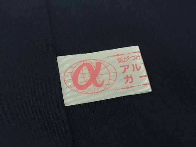平和屋着物●江戸小紋 舞桜 黒地 正絹 逸品 DABF7867ps