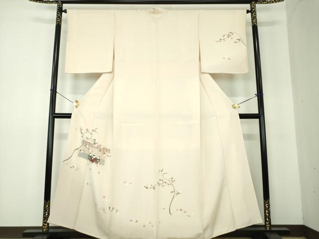 平和屋着物●訪問着 刺繍 童子遊び おしくらまんじゅう 楓文 正絹 逸品 DABF7868ps