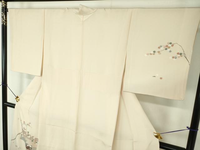 平和屋着物●訪問着 刺繍 童子遊び おしくらまんじゅう 楓文 正絹 逸品 DABF7868ps