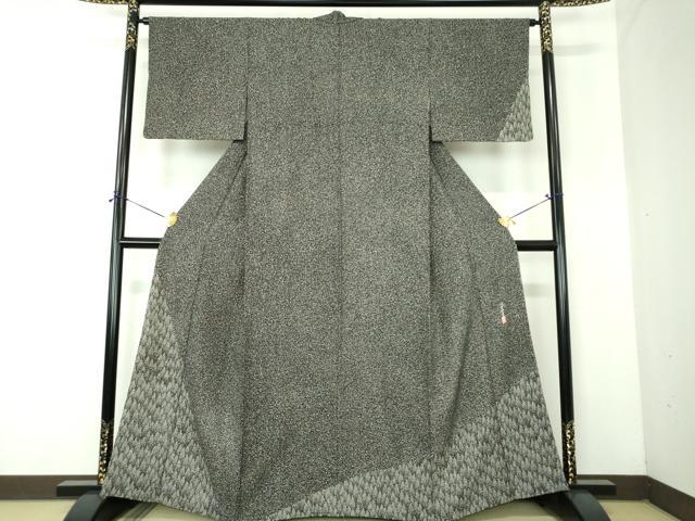 平和屋着物●二代目 川村久太郎 訪問着 樹林文 たたき染め 正絹 逸品 DABF7931ps