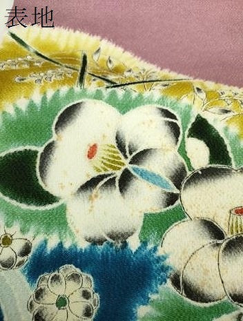 平和屋着物▼九寸名古屋帯 絞り 辻が花 鬼しぼ縮緬 正絹 逸品 DABF7973ps