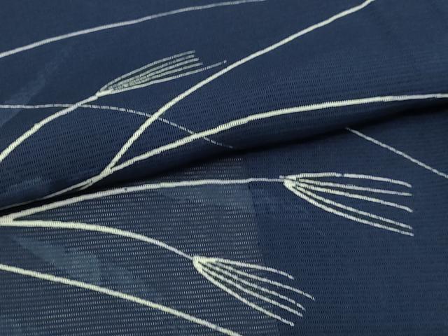 平和屋着物*夏物 小紋 枝葉文 絽 正絹 逸品 DABF8638sf
