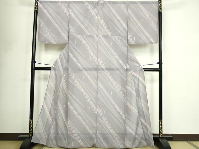 平和屋着物*夏物 小紋 トンボ 紗 洗える着物 DABF8640sf
