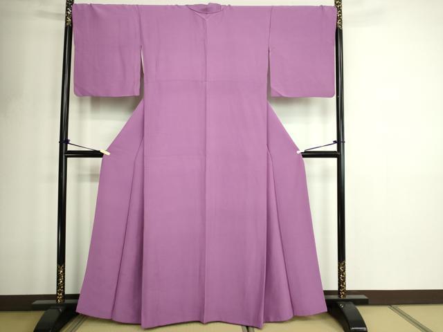 平和屋着物■上質な色無地 菖蒲色 正絹 逸品 DABF8714sf