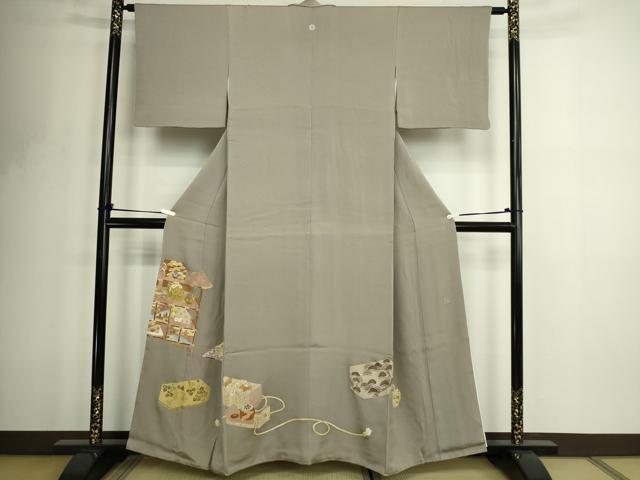 平和屋着物■豪華色留袖 作家物 駒刺繍 器物文 正絹 逸品 DABF8739sf
