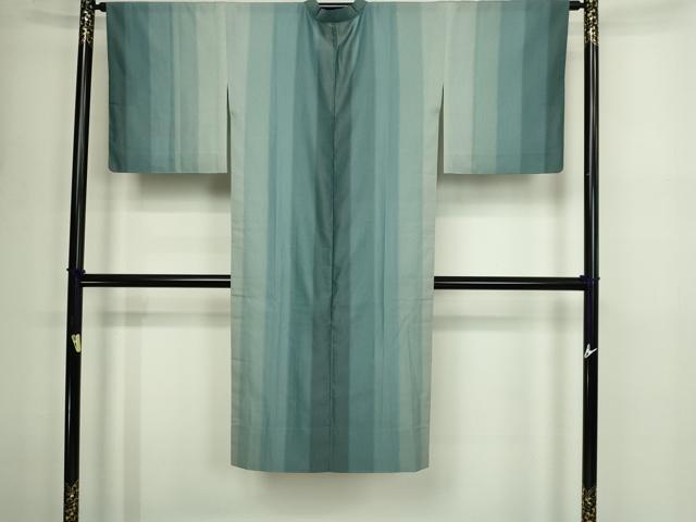 平和屋着物▽道行コート スリーシーズン 春夏秋 塵除け 縞 正絹 逸品 DABF8743sf
