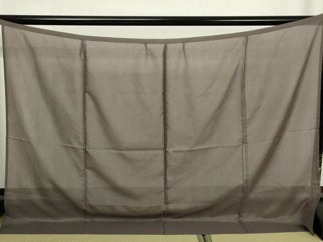 平和屋着物▽道行コート 二部式 スリーシーズン 春夏秋 塵除け 媚茶色 正絹 逸品 DABF8749sf