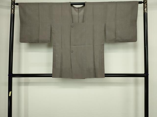 平和屋着物▽道行コート 二部式 スリーシーズン 春夏秋 塵除け 媚茶色 正絹 逸品 DABF8749sf