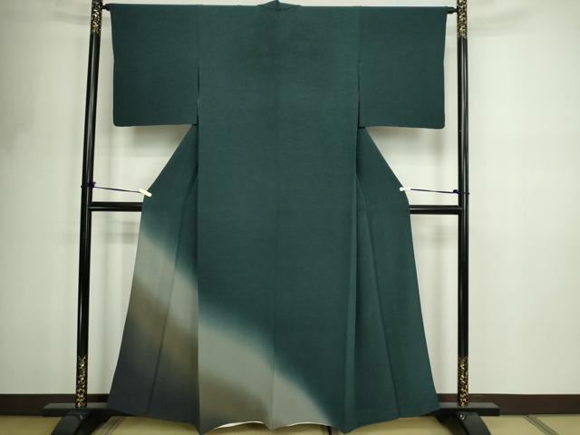 平和屋着物▽色留訪問着 単衣 霞文 暈し染め 正絹 逸品 DABF8759sf