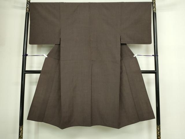 平和屋着物▽男性 小紋 単衣 格子 交織 逸品 DABF8760sf