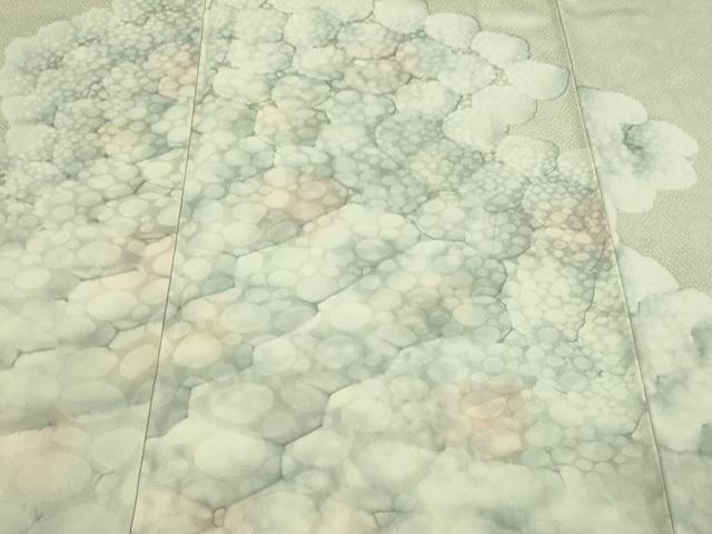 平和屋着物▽色留訪問着 単衣 霞文 暈し染め 正絹 逸品 DABF8780sf