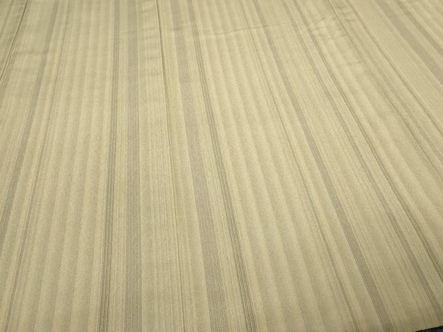 平和屋着物▽上質なお召 単衣 間道 正絹 逸品 DABF8798sf