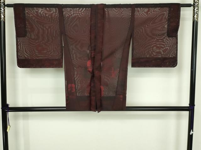平和屋着物▽羽織 スリーシーズン 春夏秋 塵除け 舞花文 正絹 逸品 DABF8807sf